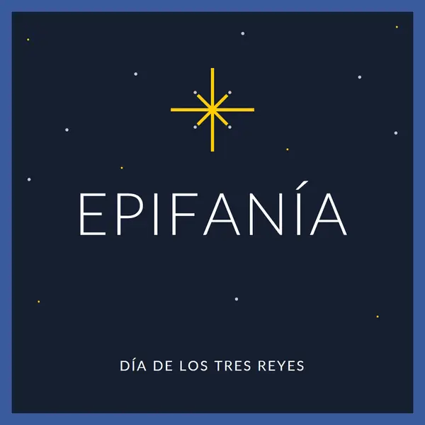 Observando la epifanía blue modern-simple