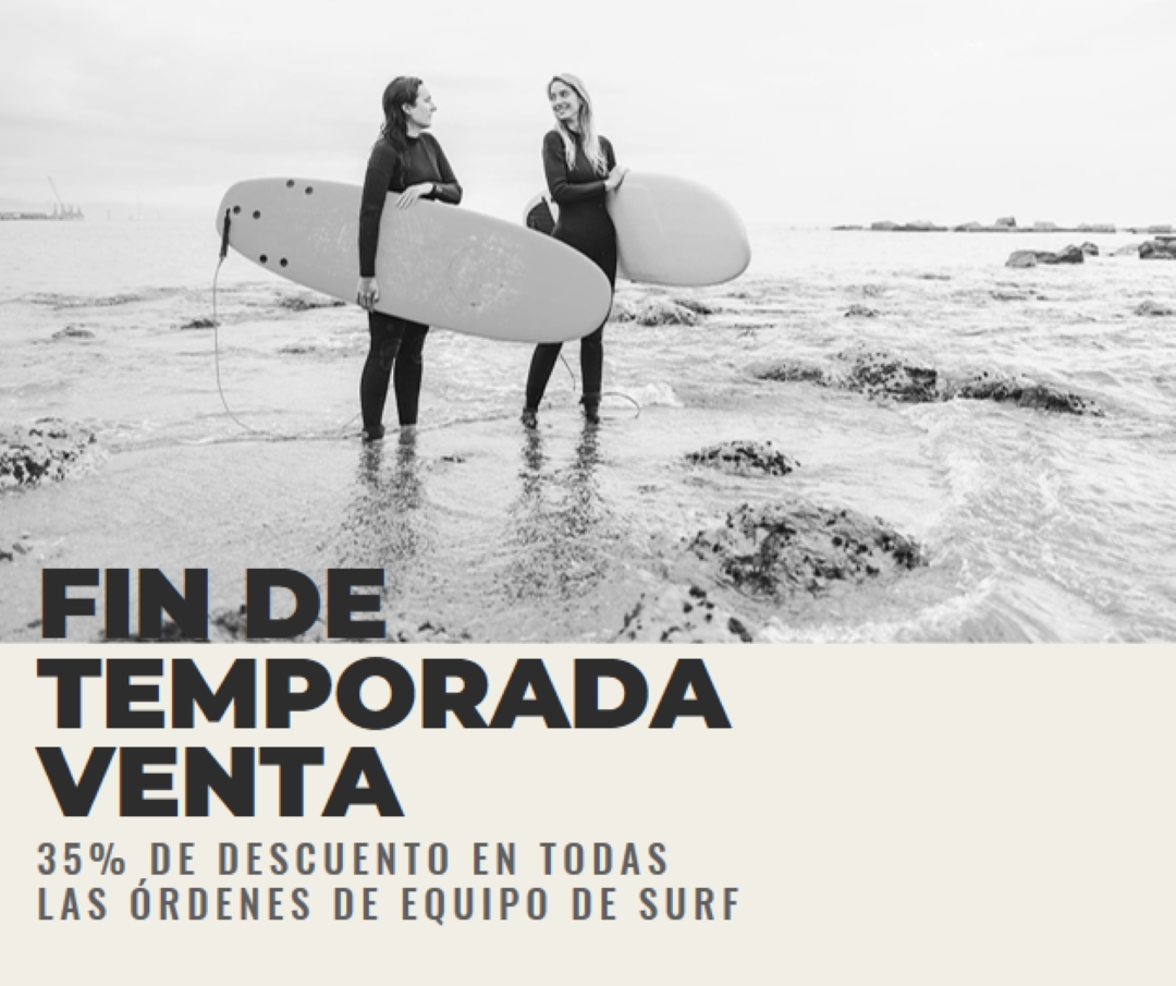 Las alegrías de la playa gray modern-bold