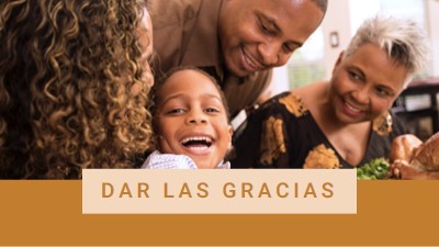 Dar las gracias brown modern-simple