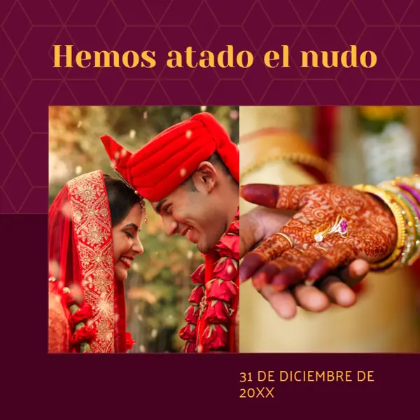 Hemos atado el nudo red modern-simple