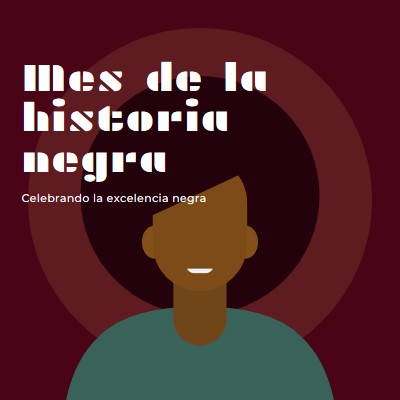 Celebración del Mes de la Historia Negra red modern-color-block