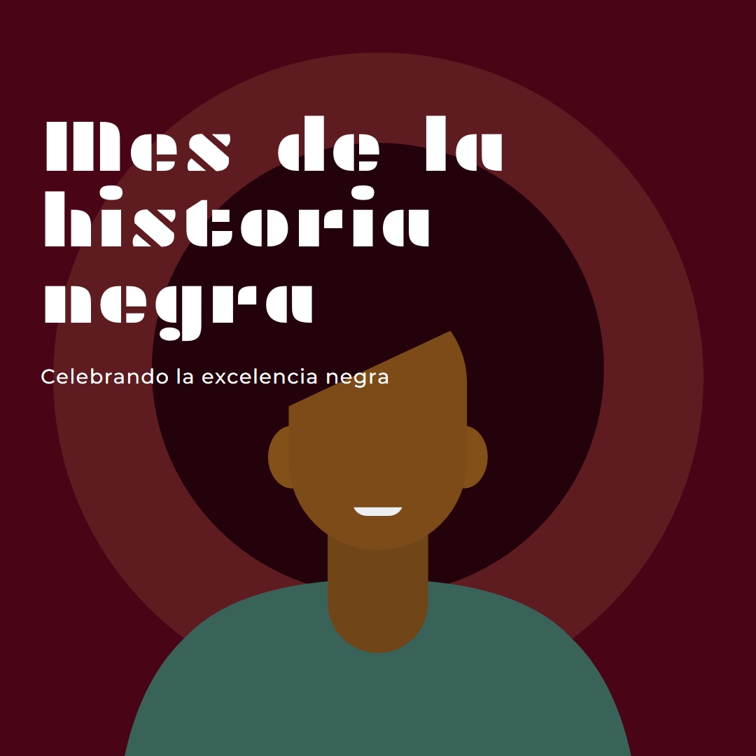 Celebración del Mes de la Historia Negra red modern-color-block