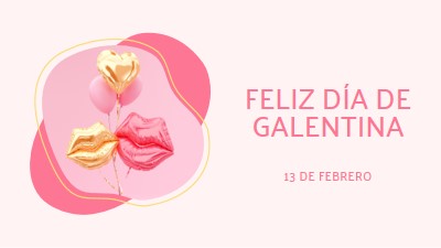 Feliz Día de San Valentín, gal white organic-simple