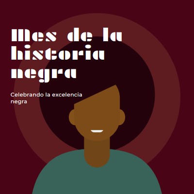 Celebración del Mes de la Historia Negra red modern-color-block