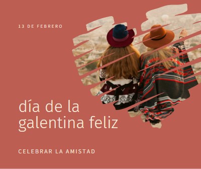 Celebrar las amistades de las mujeres red modern-simple