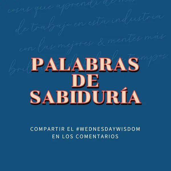 Word a los sabios blue modern-simple
