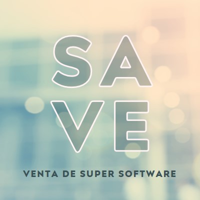 Venta de software súper blue modern-simple