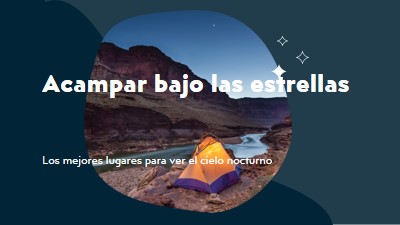 Bajo las estrellas blue organic-simple