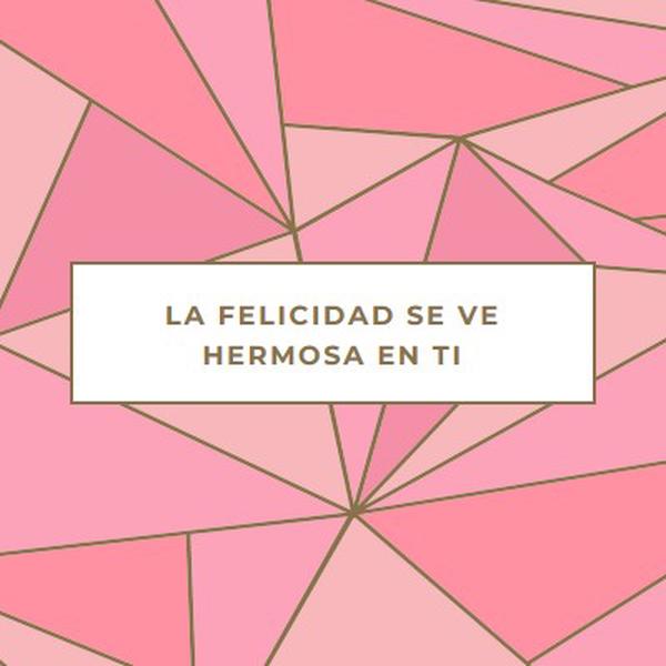 Retornos felices pink modern-simple