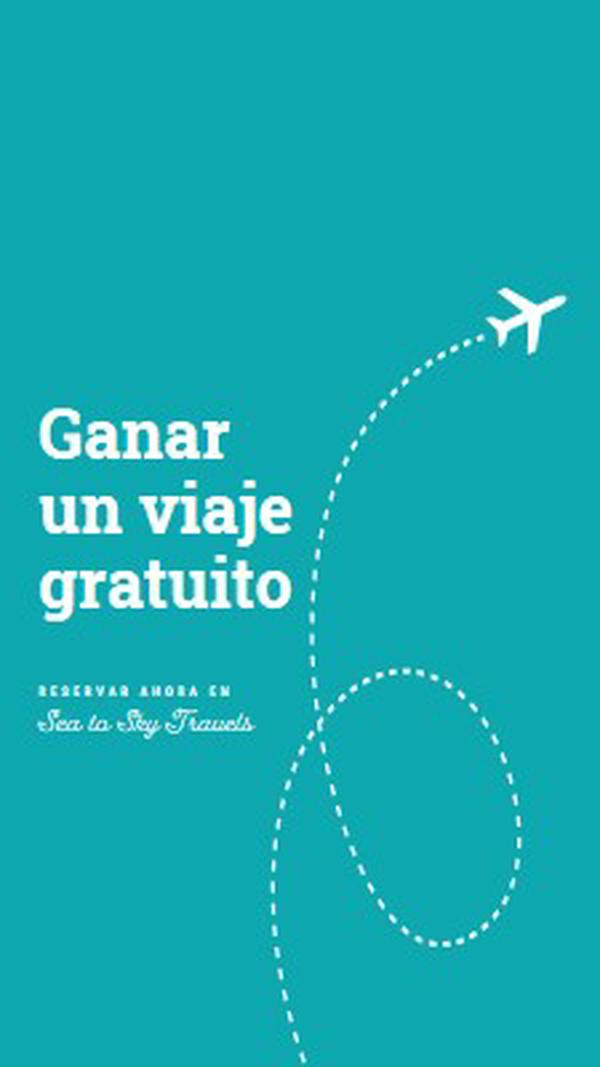 Ruta de vuelo blue modern-simple