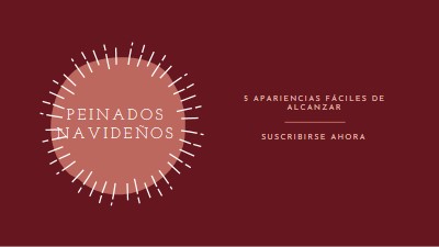 Peinados navideños red organic-simple