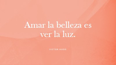 Amor, belleza y luz pink modern-simple