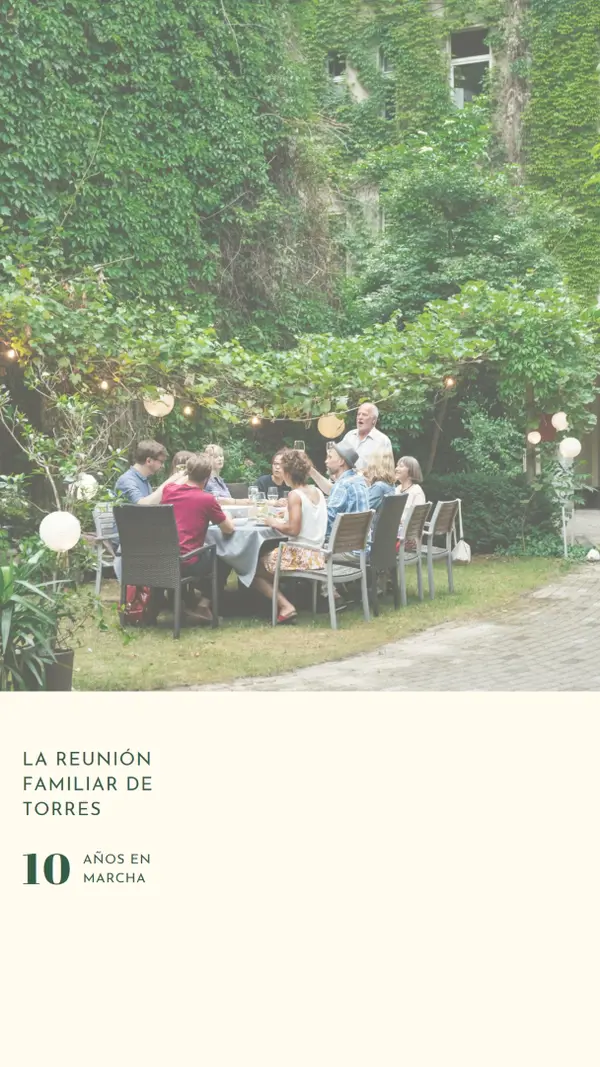 Cena familiar green modern-simple