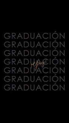 Yay para la graduación black modern-simple