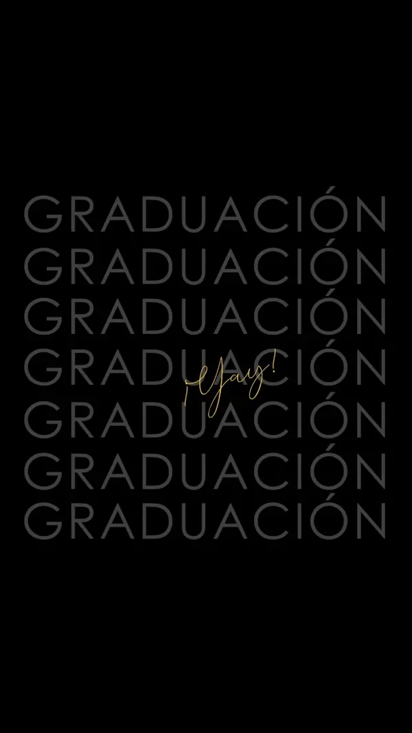 Yay para la graduación black modern-simple