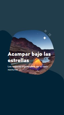 Bajo las estrellas blue organic-simple