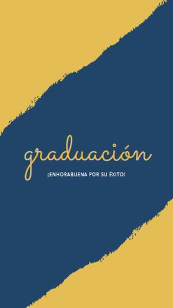 Emoción del diploma yellow modern-simple