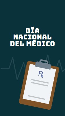 Hoy es el Día Nacional del Médico blue modern-simple