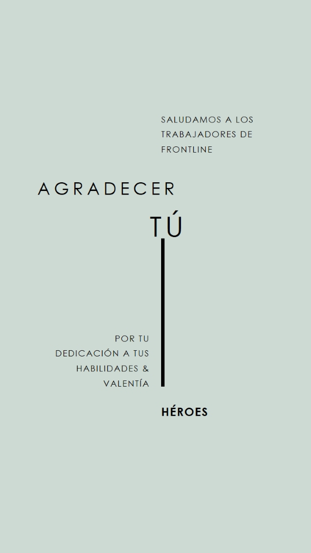 Le saludamos gray modern-simple