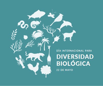 Celebrar el Día Mundial de la Biodiversidad blue modern-simple