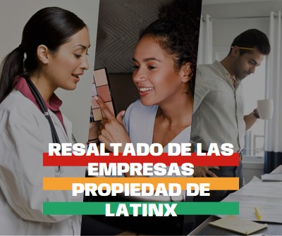 Celebrar negocios propiedad de Latinx white modern-simple