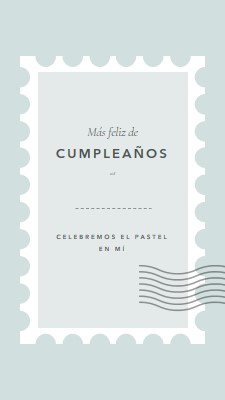 Maravilloso cumpleaños blue modern-simple