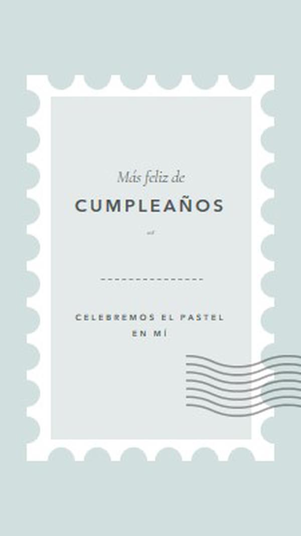 Maravilloso cumpleaños blue modern-simple