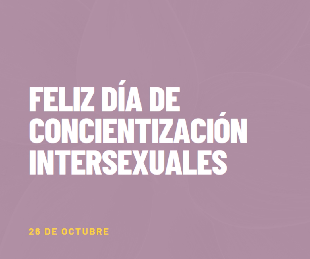Feliz Día de concienciación intersexuales purple modern-bold