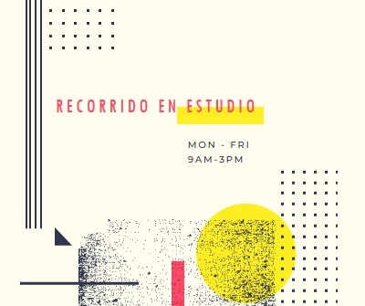 Audiencia de estudio yellow modern-geometric-&-linear