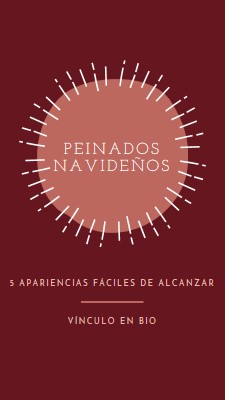 Peinados navideños red organic-simple