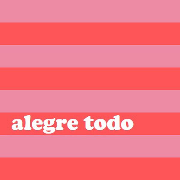 Todo está alegre pink modern-bold