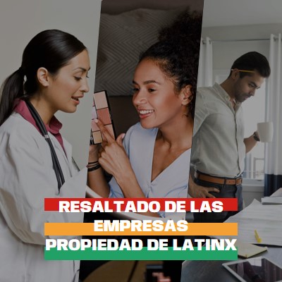 Celebrar negocios propiedad de Latinx white modern-simple