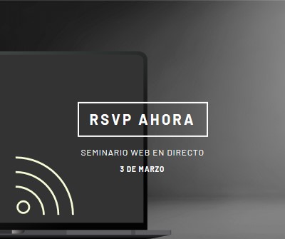 Estrella de seminario web black modern-simple