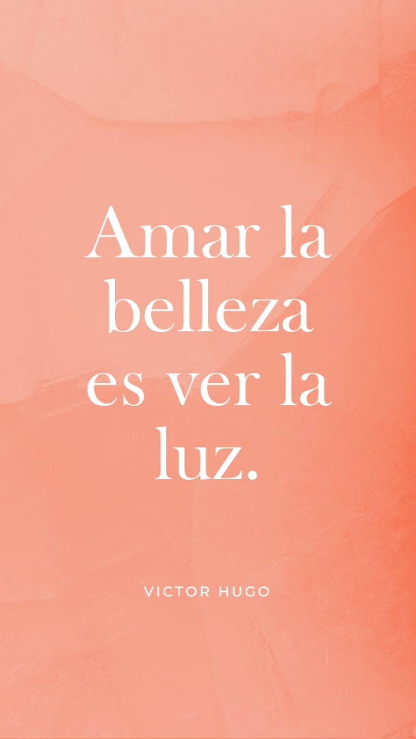 Amor, belleza y luz pink modern-simple