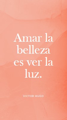 Amor, belleza y luz pink modern-simple