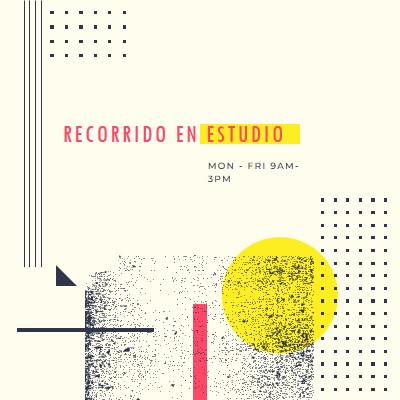 Audiencia de estudio yellow modern-geometric-&-linear