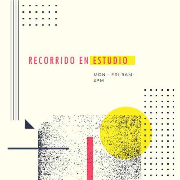 Audiencia de estudio yellow modern-geometric-&-linear