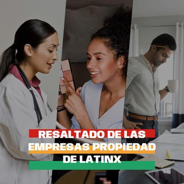 Celebrar negocios propiedad de Latinx white modern-simple