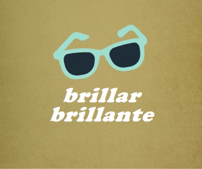 Brilla el sol brillante green vintage-retro