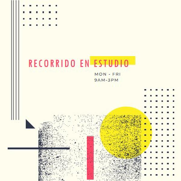 Audiencia de estudio yellow modern-geometric-&-linear