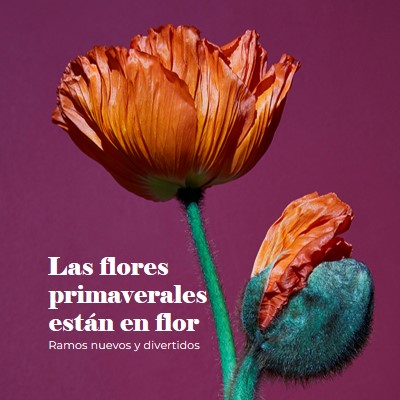 Flores frescas purple modern-simple