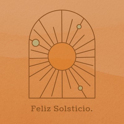 Bueno para el solsticio orange organic-boho