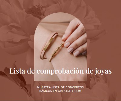 Lista de comprobación de joyas pink organic-boho