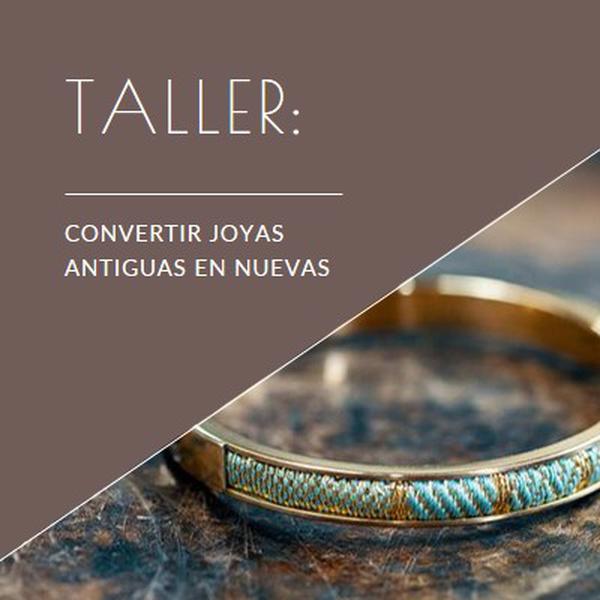 Taller de joyería brown organic-simple