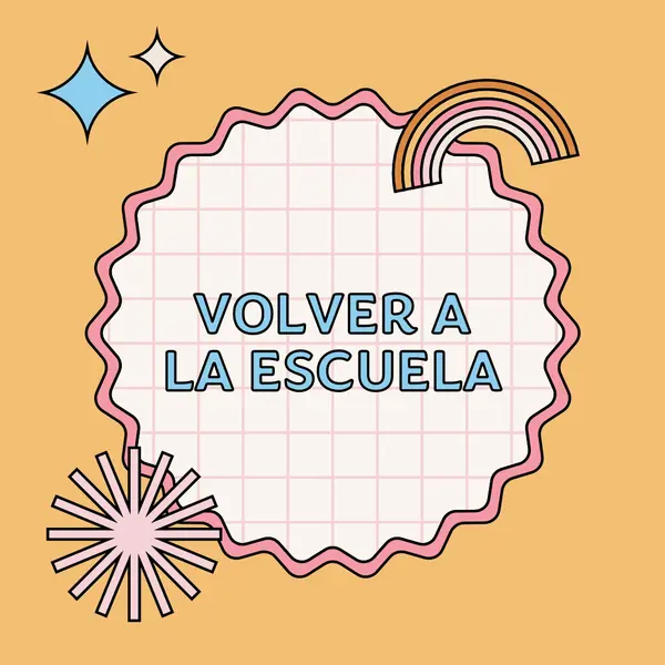 Deslumbrar a la escuela orange vintage-retro