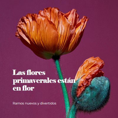 Flores frescas purple modern-simple