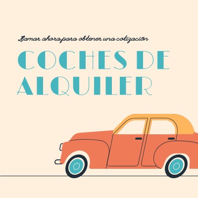 Oferta de coches de alquiler orange whimsical-color-block