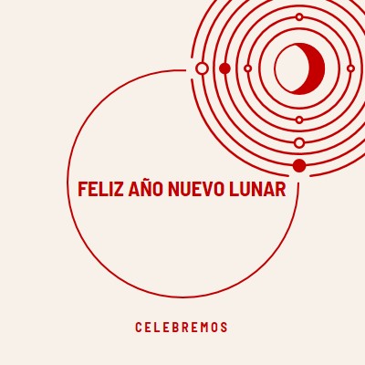 Celebrar el Año Nuevo Lunar white modern-simple