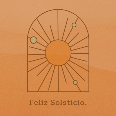 Bueno para el solsticio orange organic-boho