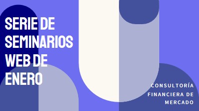 Serie de seminarios web de enero blue modern-bold